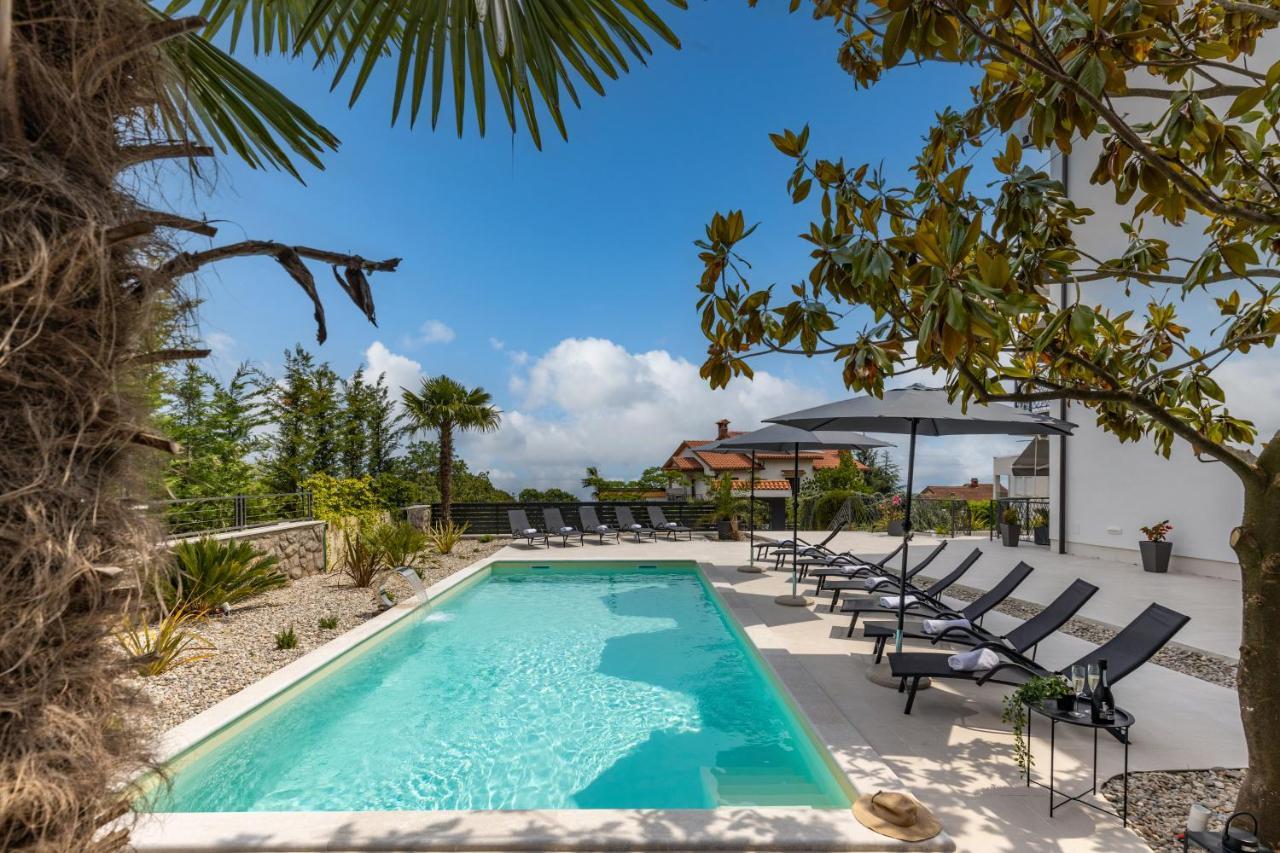 Villa Adriatic, Apartment Rebecca With Heated Swimming Pool, Sew View, Childrens Playground Icici Exterior photo